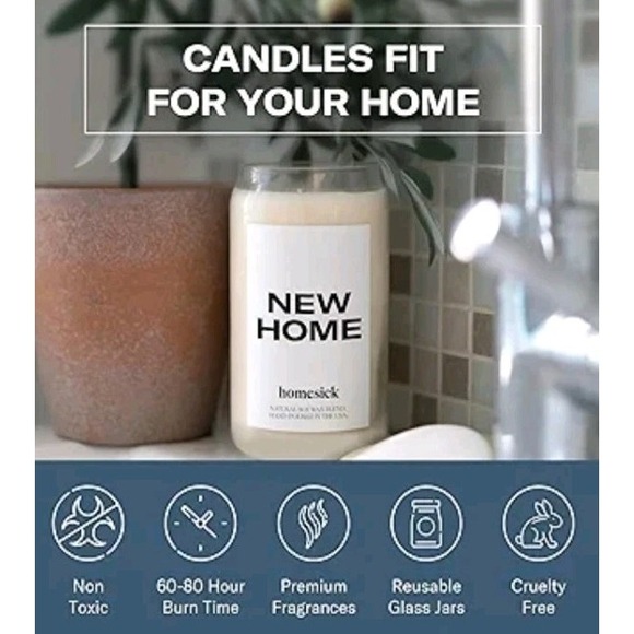 Homesick Scented Candle (New Home) - 13.75 oz Long-Lasting Soy Wax Candle - - Picture 2 of 4